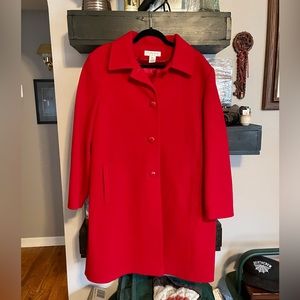 Preston & York Vintage Red Wool Coat